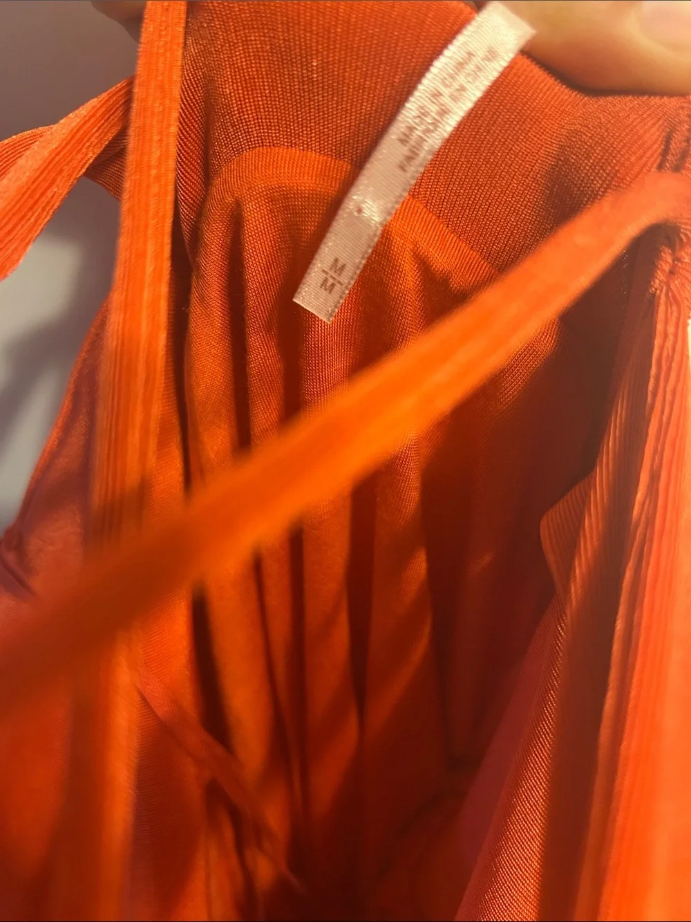 EUC Free People Orange hypnotized cutout maxi dress size medium